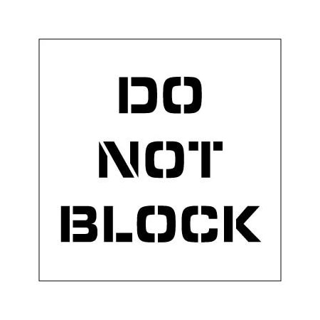 National Marker Co Plant Marking Stencil 20x20 - Do Not Block PMS224